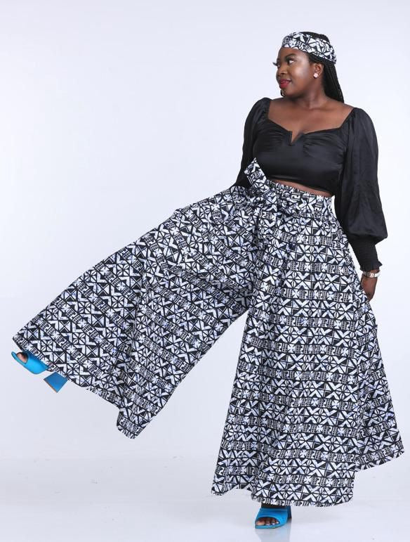 Afrique Elegance Palazzo Pants