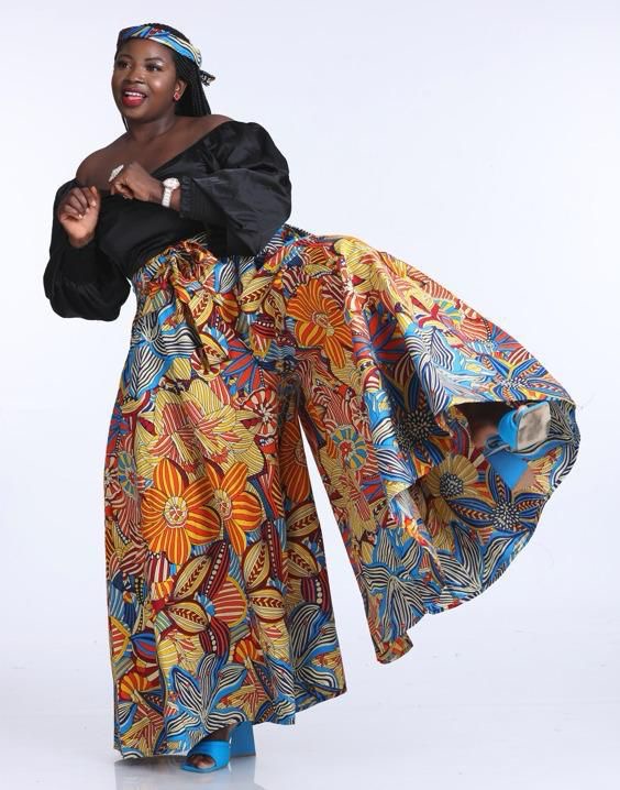 Afrique Elegance Palazzo Pants