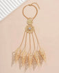 1pc Fashionable Rhinestone Decor Hollow Out Mitten Bracelet