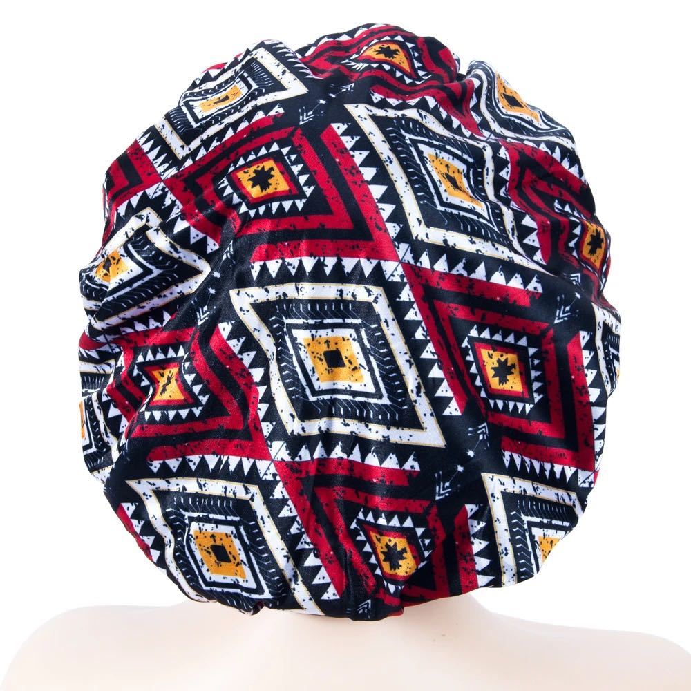 Vibrant African Print Bonnets & Durags Collection