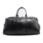 Leather duffel bag