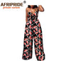 African 2 Piece Set for Women Strapless Short Top & full Length Print Pants Ankara Clothing Attire