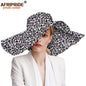 Women`s Hats African Print Floral Ladies Hats Ankara Fabric Wide Brim Hat Wax Batik Bazin Riche