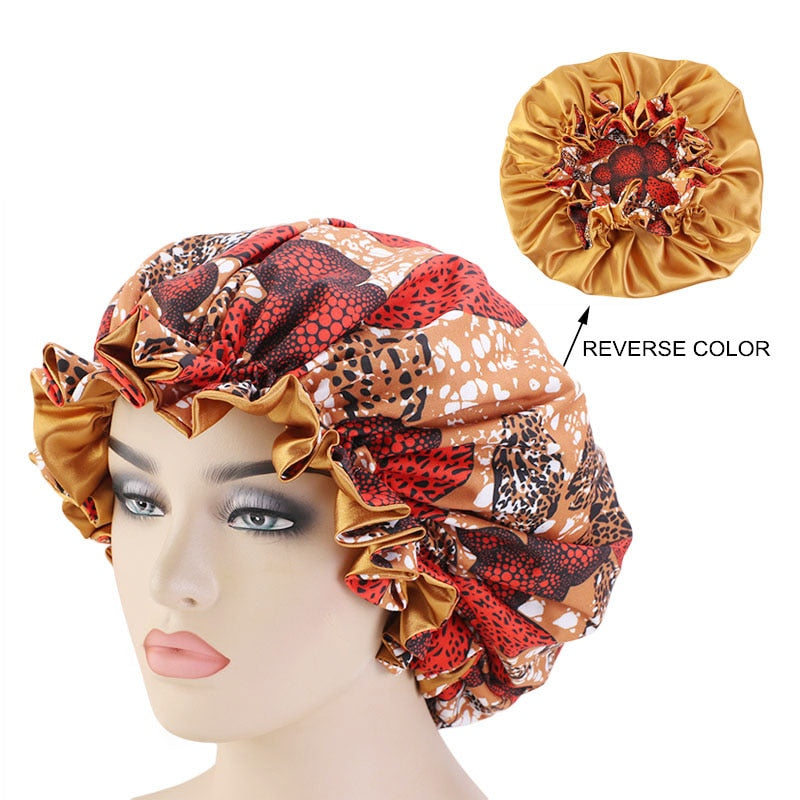 New Extra large Satin Lined Bonnets Double layer