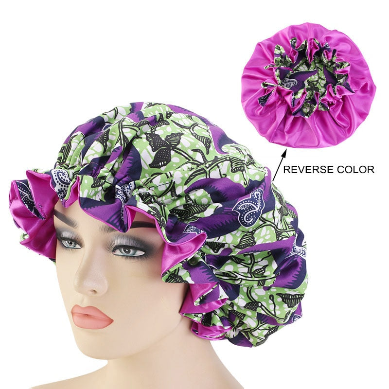 New Extra large Satin Lined Bonnets Double layer