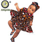 African Children Clothing Girl Dress  Wax Print Ankara Dashiki 100% Cotton Casual AFRIPRIDE S204018