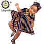 African Children Clothing Girl Dress  Wax Print Ankara Dashiki 100% Cotton Casual AFRIPRIDE S204018