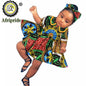 African Children Clothing Girl Dress  Wax Print Ankara Dashiki