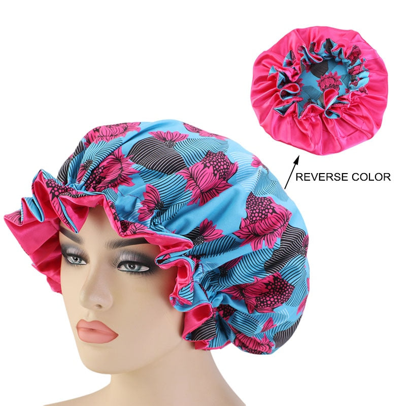 New Extra large Satin Lined Bonnets Double layer