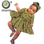 African Children Clothing Girl Dress  Wax Print Ankara Dashiki