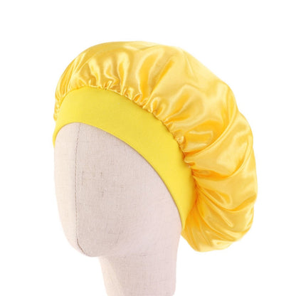 Kids African Pattern Print Fabric Ankara Bonnets Women Extra Large Satin Lined Bonnets Night Sleep