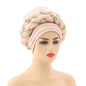 Turbans for Women Pleated Beanie Headwrap  Aso Oke Gele Readymade to Wear