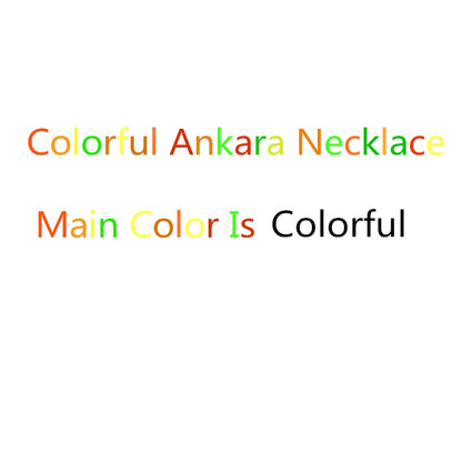 2022 Ankara Beautiful Multi Strand Necklace