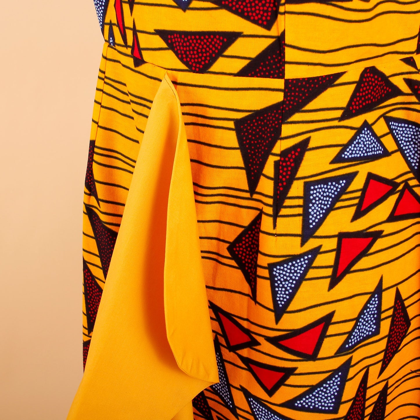 Strapless High Waist Sleeveless Ankara Print Maxi Dress