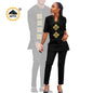 African Couples Isiagu Women& Men Festive Traditional Outfits 2 Pieces Shirt and Pants Sets