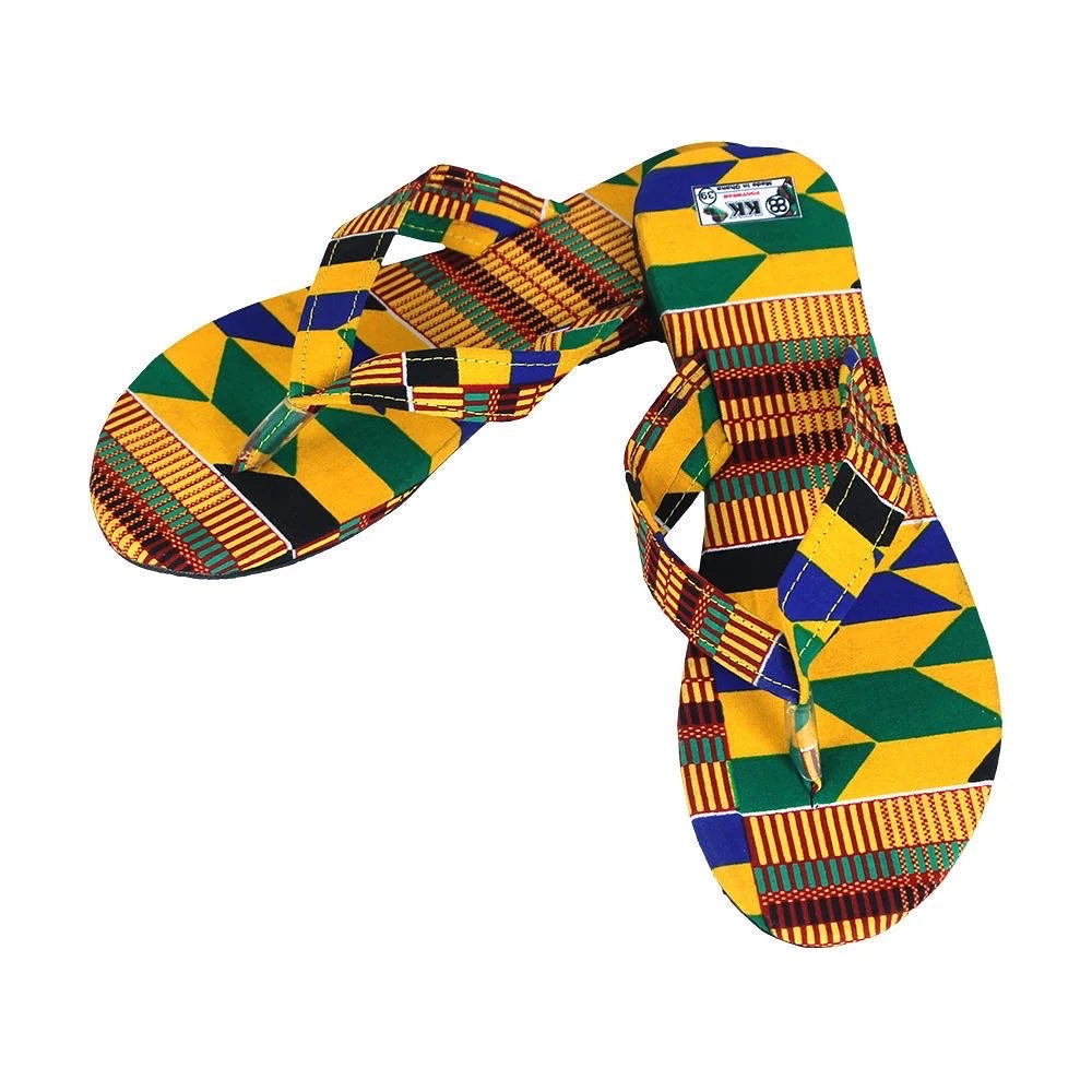 Kente Print Sandals