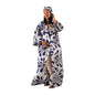 African Print Long Kimono
