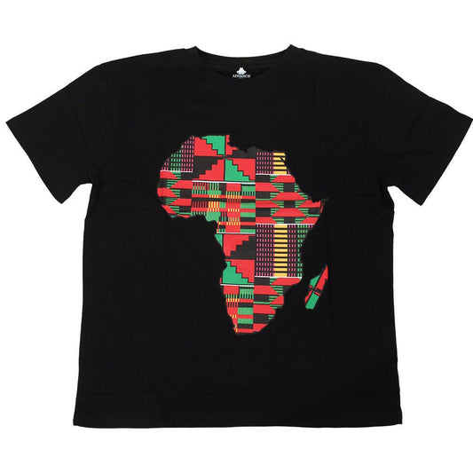 Kente Africa Map T-Shirt