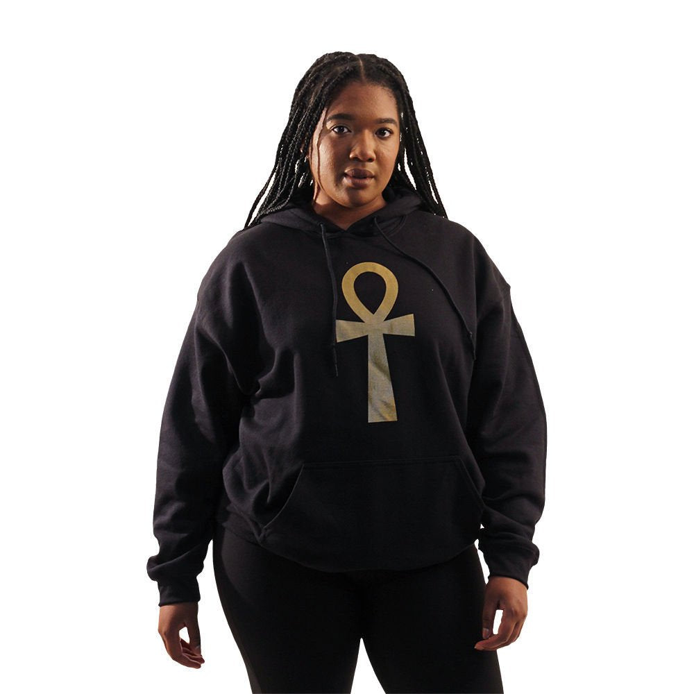 Ankh Hoodie: Black