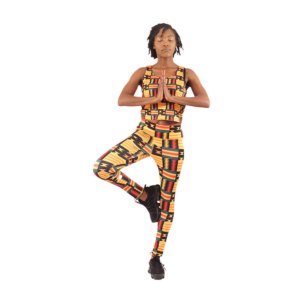 African Print Top & Legging Set