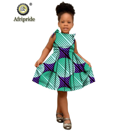 Ankara print Dresses Sleeveless lovely mini dress for girl