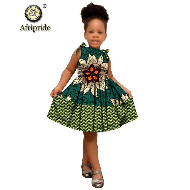 Ankara print Dresses Sleeveless lovely mini dress for girl