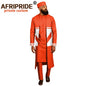 Men`s Suit Long Coats Dashiki Shirts Ankara Pants Traditional Hat 4 piece Set African Clothing Attire Wear