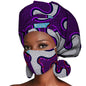 African Headwrap Earrings Hair Accessories Scarf Bonnet Ankara Wax Fabric Head Turban African Headscarf Mask Match Print