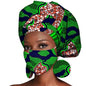 African Headwrap Earrings Hair Accessories Scarf Bonnet Ankara Wax Fabric Head Turban African Headscarf Mask Match Print