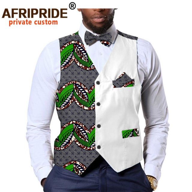 Men's formal vest bow tie square Ankara