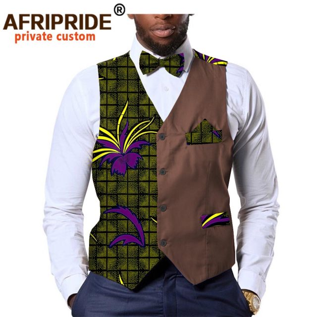 Men's formal vest bow tie square Ankara