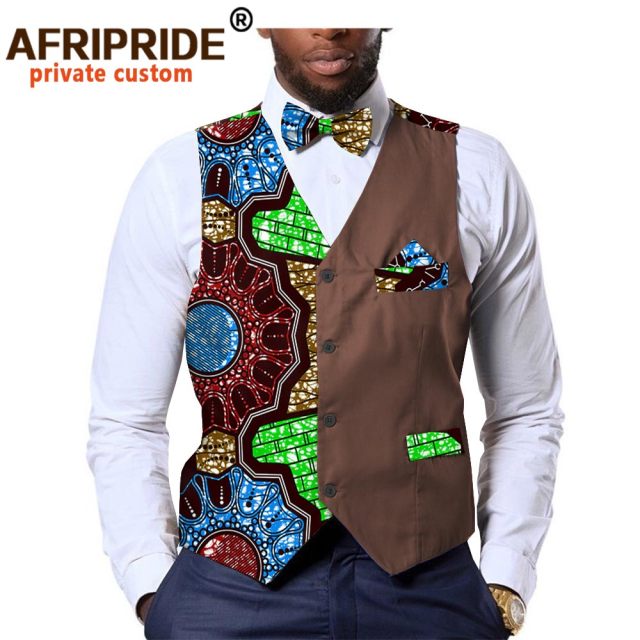 Men's formal vest bow tie square Ankara