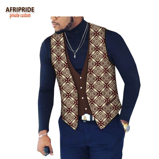 Ankara Print Men's Vest