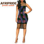 2020 summer dress for women African print AFRIPRIDE tailor made sleeveless knee length wax cotton and lace women dress