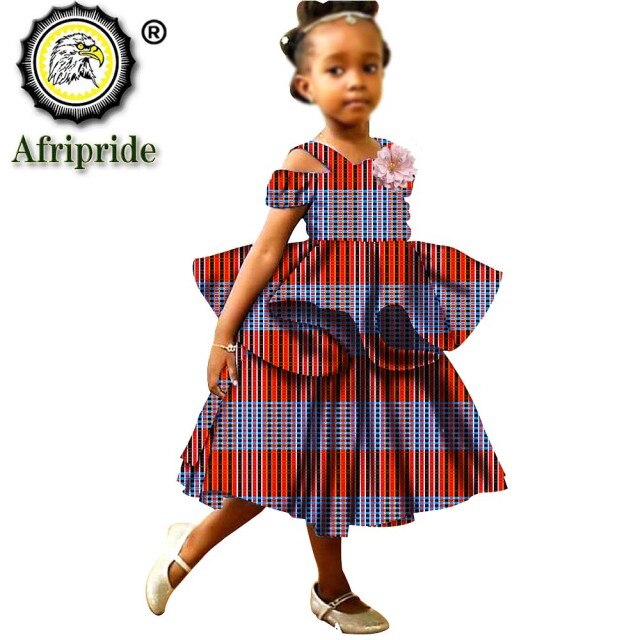 Short Sleeveless African Girls Dresses