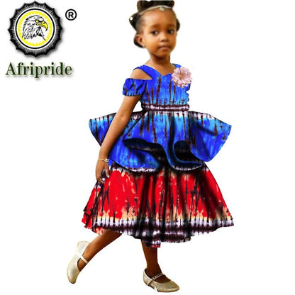 Short Sleeveless African Girls Dresses