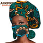 African Headwrap Earrings Hair Accessories Scarf Bonnet Ankara Wax Fabric Head Turban African Headscarf Mask Match Print