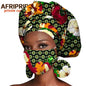 African Headwrap Earrings Hair Accessories Scarf Bonnet Ankara Wax Fabric Head Turban African Headscarf Mask Match Print