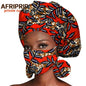 African Headwrap Earrings Hair Accessories Scarf Bonnet Ankara Wax Fabric Head Turban African Headscarf Mask Match Print