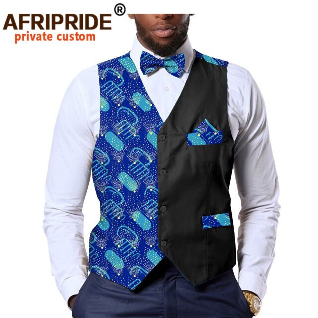 Men's formal vest bow tie square Ankara