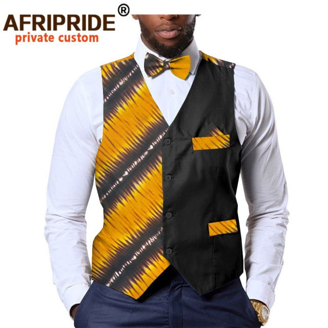 Men's formal vest bow tie square Ankara