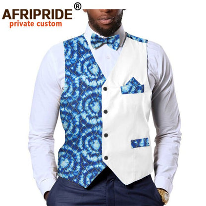 Men's formal vest bow tie square Ankara