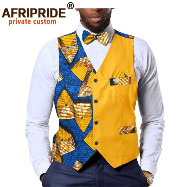 Men's formal vest bow tie square Ankara