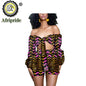 Crop Top  Strapless Shorts