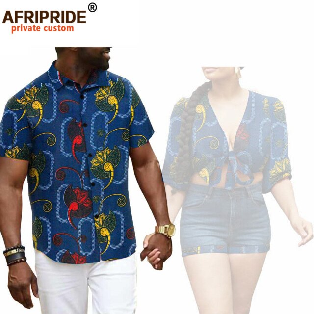 Crop Top Denim Shorts 2 Piece Set Men`s Slim Fit Short Sleeve Shirts