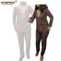 Couple`s Clothing African Clothing Men and Women 2 Piece Set Tracksuit Tribal Outfits Matching Sets