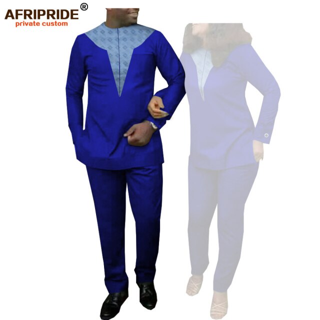 Couple`s Clothing African Clothing Men and Women 2 Piece Set Tracksuit Tribal Outfits Matching Sets