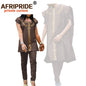 African Clothes for Women and Men Couple Clothing Dashiki Coats Shirt and Pant 3 Piece for Men 2 Piece for Women Wedding