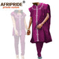 African Clothes for Women and Men Couple Clothing Dashiki Coats Shirt and Pant 3 Piece for Men 2 Piece for Women Wedding