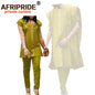 African Clothes for Women and Men Couple Clothing Dashiki Coats Shirt and Pant 3 Piece for Men 2 Piece for Women Wedding